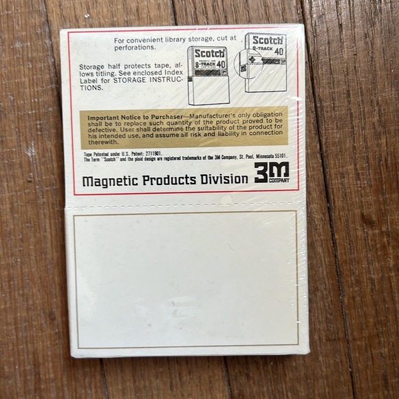NEW SEALED SCOTCH MAGNETIC TAPE 8-Track Cartridge 80 Minutes Recording Time - Picture 5 of 16